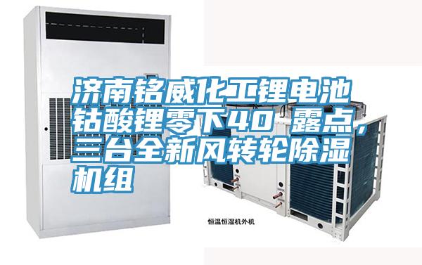 濟(jì)南銘威化工鋰電池鈷酸鋰零下40℃露點，三臺全新風(fēng)轉(zhuǎn)輪除濕機組