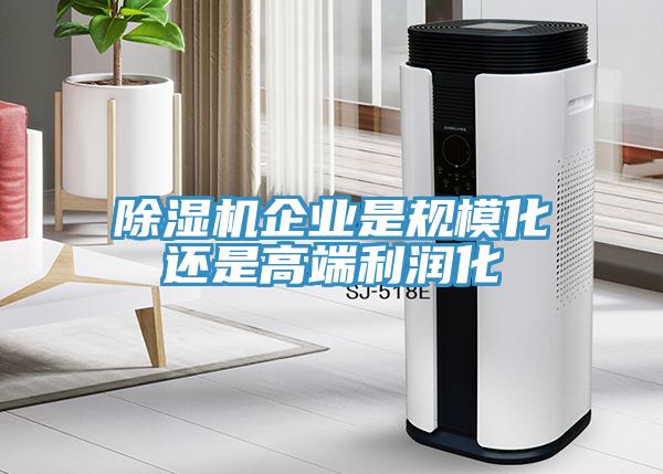 除濕機企業(yè)是規(guī)模化還是高端利潤化