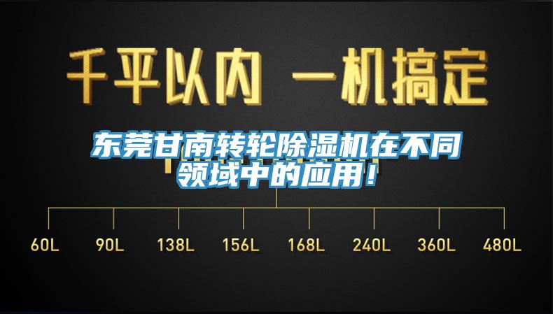 東莞甘南轉(zhuǎn)輪除濕機(jī)在不同領(lǐng)域中的應(yīng)用！