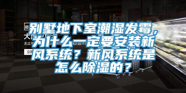 別墅地下室潮濕發(fā)霉，為什么一定要安裝新風(fēng)系統(tǒng)？新風(fēng)系統(tǒng)是怎么除濕的？