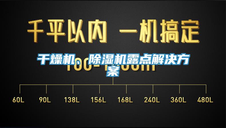 干燥機(jī)、除濕機(jī)露點(diǎn)解決方案