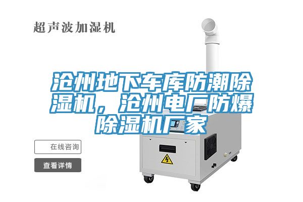 滄州地下車庫(kù)防潮除濕機(jī)，滄州電廠防爆除濕機(jī)廠家