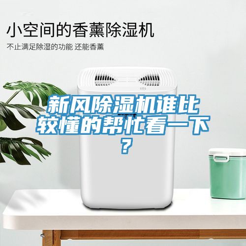 新風(fēng)除濕機(jī)誰比較懂的幫忙看一下？