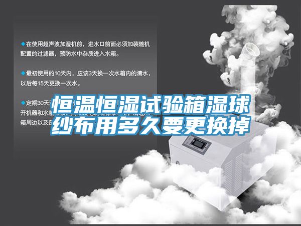 恒溫恒濕試驗(yàn)箱濕球紗布用多久要更換掉