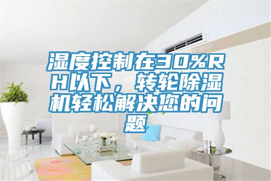 濕度控制在30%RH以下，轉(zhuǎn)輪除濕機(jī)輕松解決您的問題